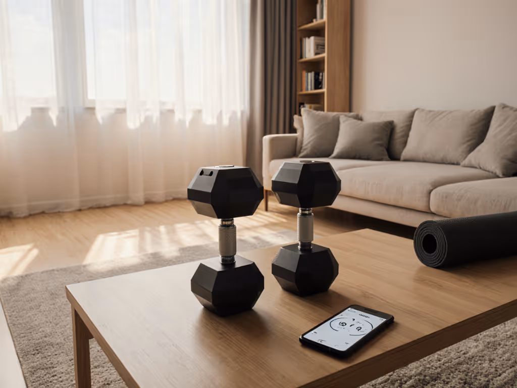 Silent Compact Adjustable Dumbbells: Apartment Workout Solution