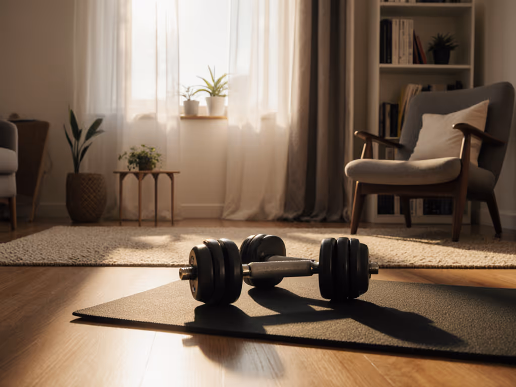 Peaceful Full-Body Dumbbell Routine: Adjustable Strength Training