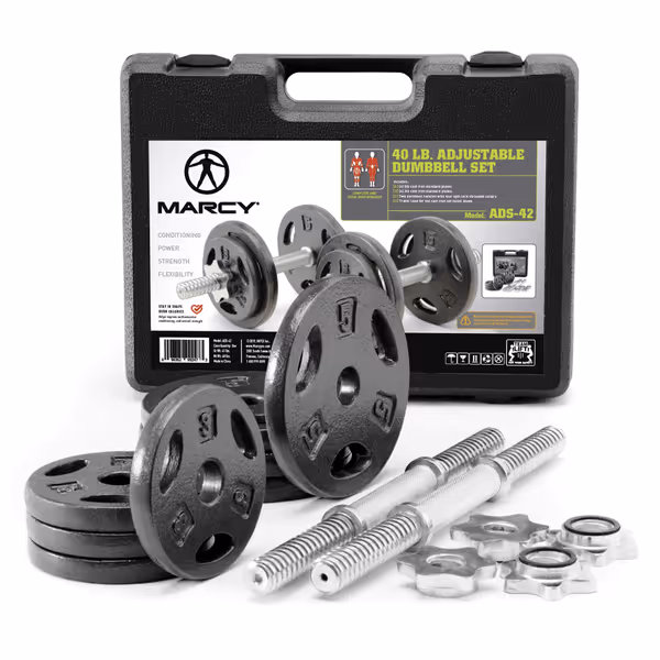 MARCY 40 lbs Adjustable Dumbbell Set