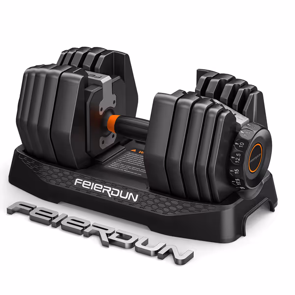 FEIERDUN 15-in-1 Adjustable Dumbbell